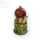 Porta candela Forest Decolights in porcellana con design a fungo per decorare tazze