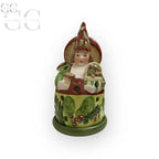 Porta candela in porcellana Villeroy&Boch con ragazza fungo, perfetto per tazze e tazzine