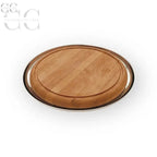 Piatto in legno ontano per portare tazze e tazzine, Serafino Zani