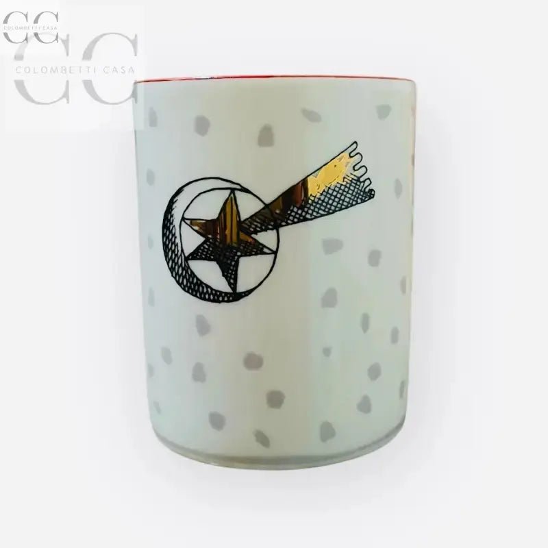 Tazza polka-dotted con design di stella cometa Richard Ginori in porcellana