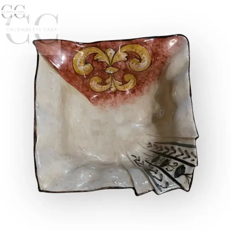 Piatto decorativo in ceramica Portadolci per tazze e tazzine di Gubbio CAFF
