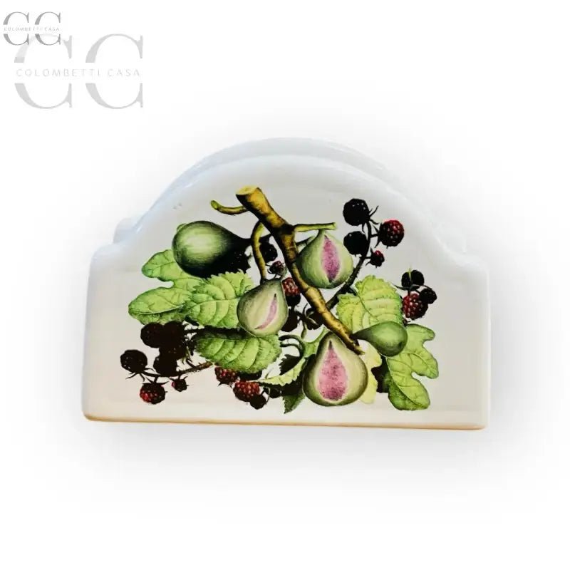 Portatovaglioli ceramica Portmeirion Kitchen&Garden con design di fichi e bacche