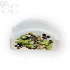 Portatovaglioli ceramica Portmeirion Kitchen&Garden con design di fichi e bacche