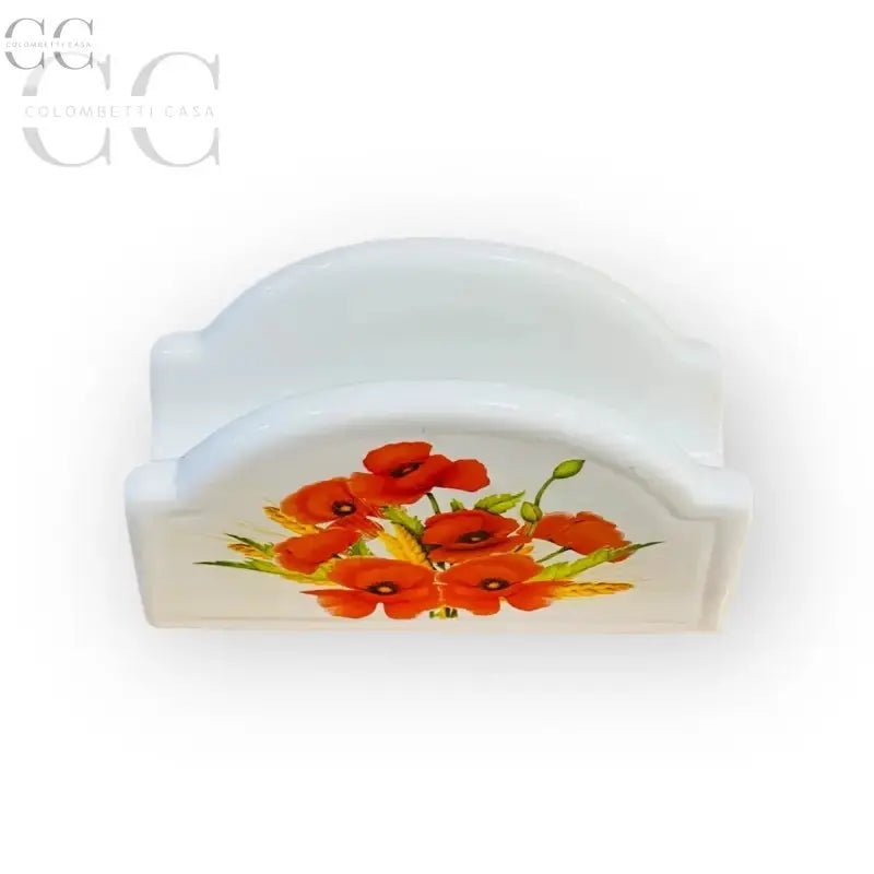 Portatovaglioli ceramica Portmeirion Kitchen&Garden con design di papaveri