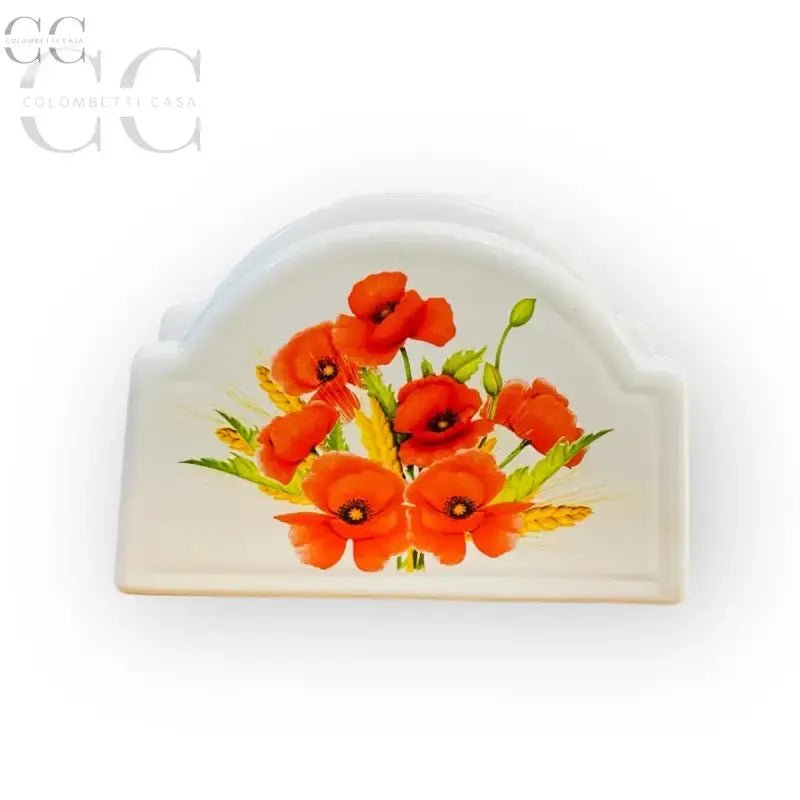 Portatovaglioli ceramica Portmeirion Kitchen&Garden con decorazioni floreali