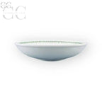 Ciotola in ceramica britannica con motivo di foglie verdi, Botanic Garden Portmeirion