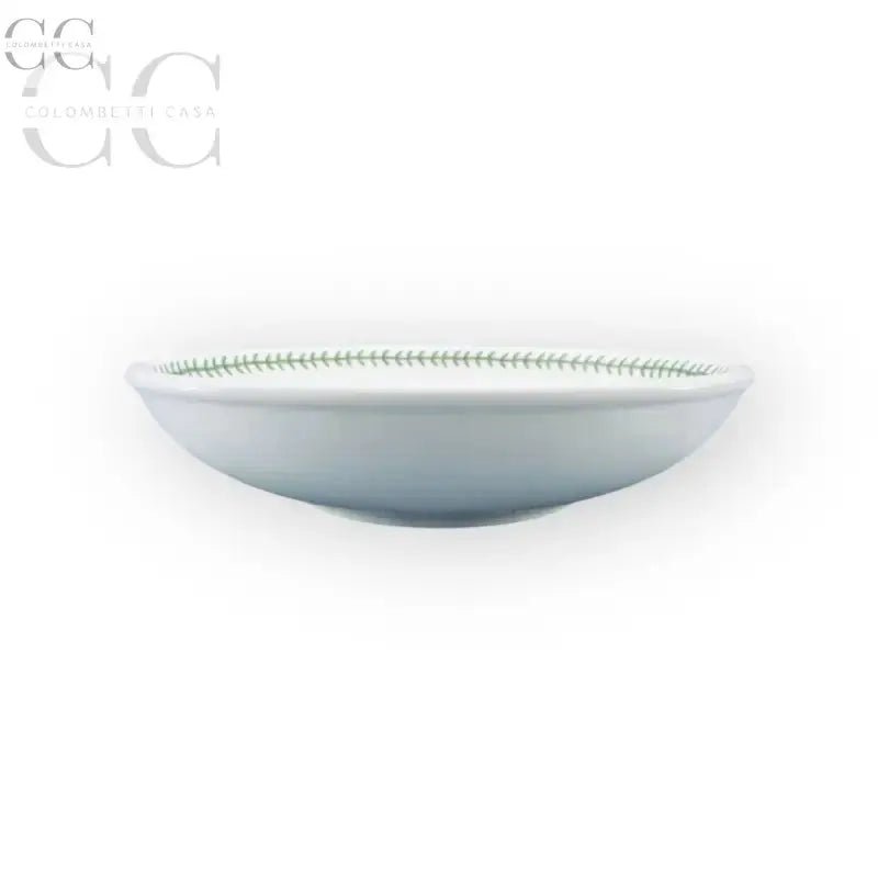 Ciotola in ceramica britannica con motivo di foglie verdi, Botanic Garden Portmeirion