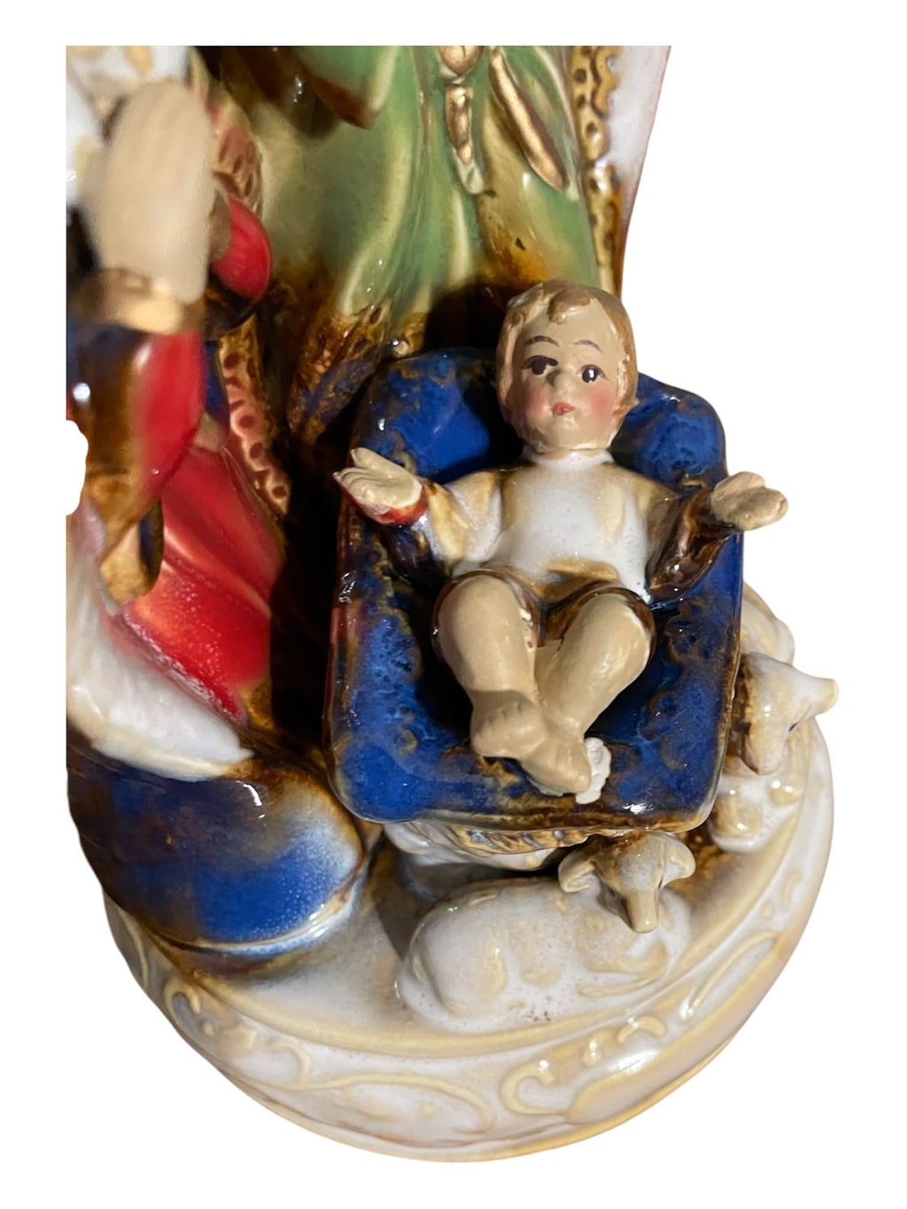 Sacra Famiglia carillon in ceramica