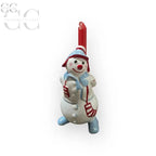 Portacandele in ceramica a forma di pupazzo di neve, Santa’s Frosties Villeroy&Boch