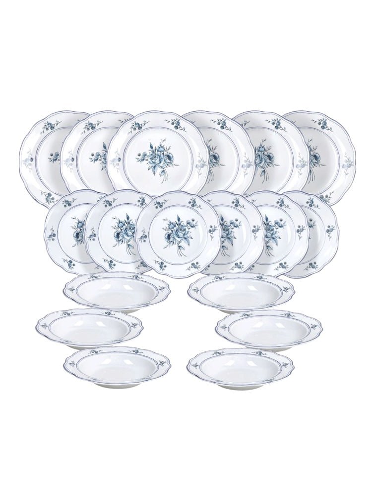 Servizio piatti 18 pezzi porcellana Tognana Heritage Florals