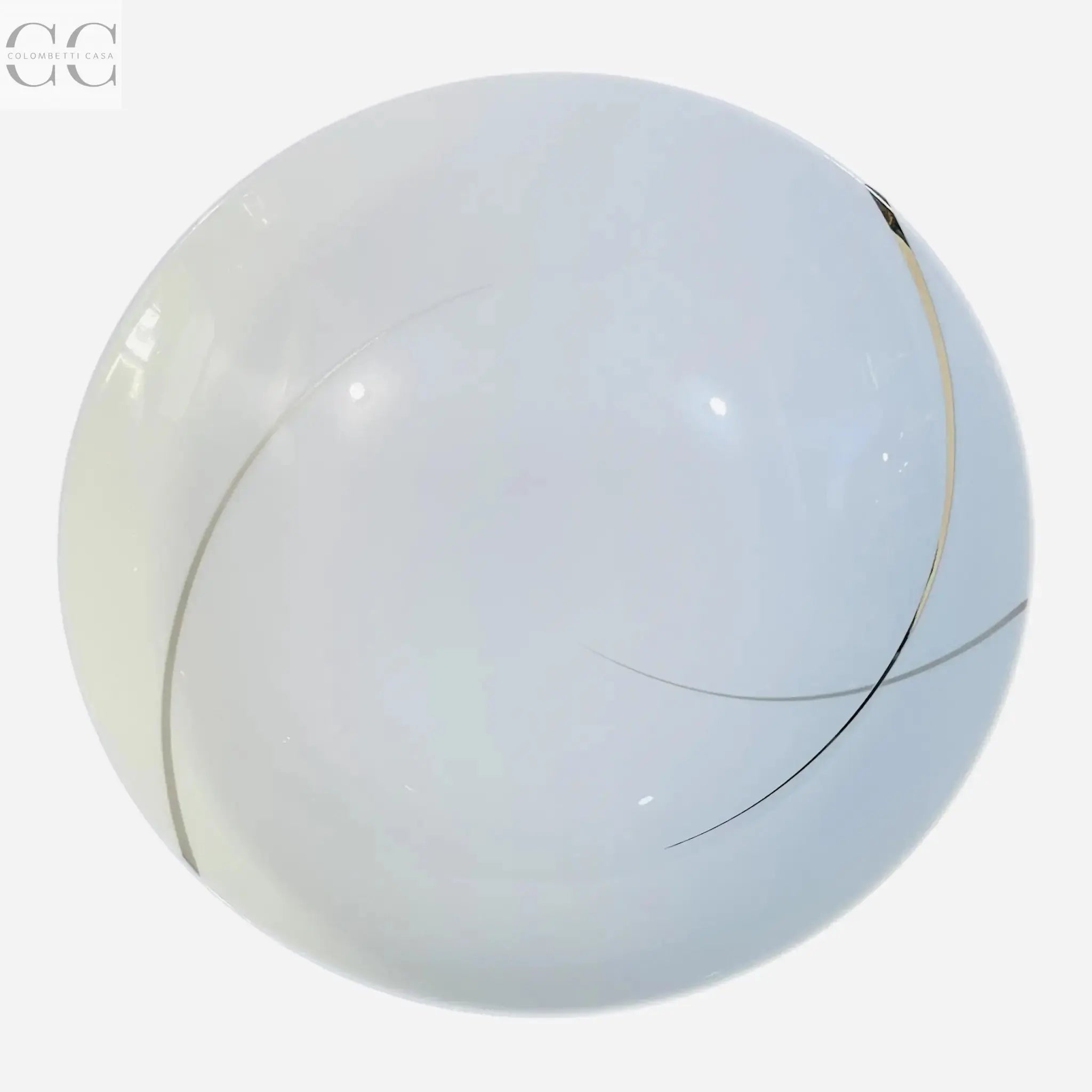 Set 12piatti filo platino Venezia porcellana Richard Ginori Colombetti Casa