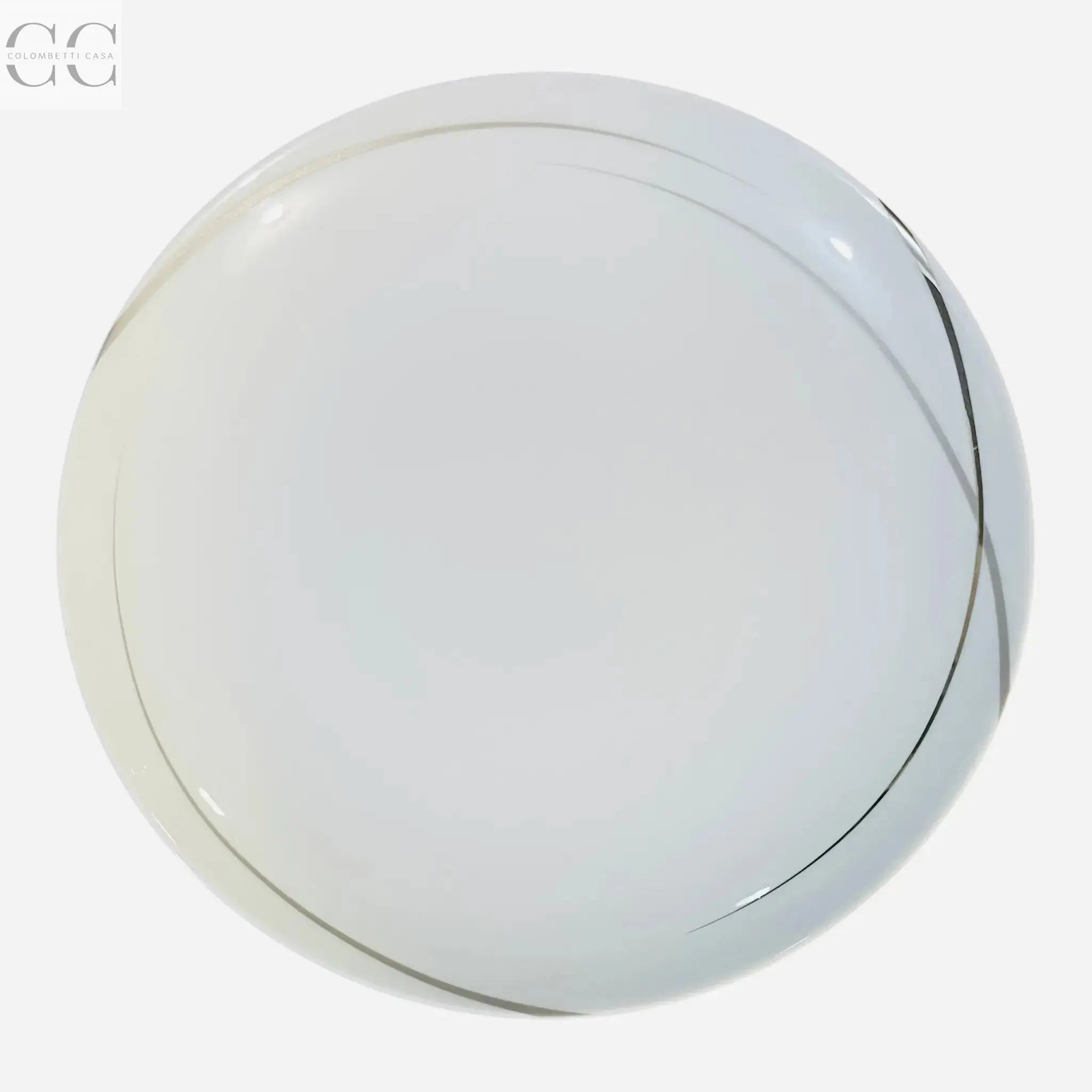 Set 12piatti filo platino Venezia porcellana Richard Ginori Colombetti Casa