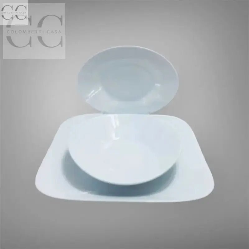 Set di piatti in porcellana Richard Ginori bianco design Giugiaro elegante e raffinato