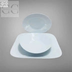 Set di piatti in porcellana Richard Ginori bianco design Giugiaro elegante e raffinato