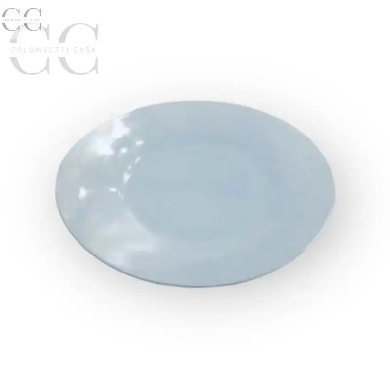 Piatto in ceramica blu chiaro della porcellana Richard Ginori Giugiaro design