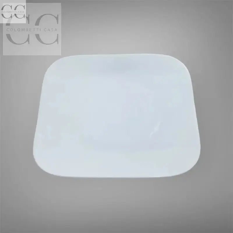 Piatto quadrato bianco della Porcellana Richard Ginori, design Giugiaro