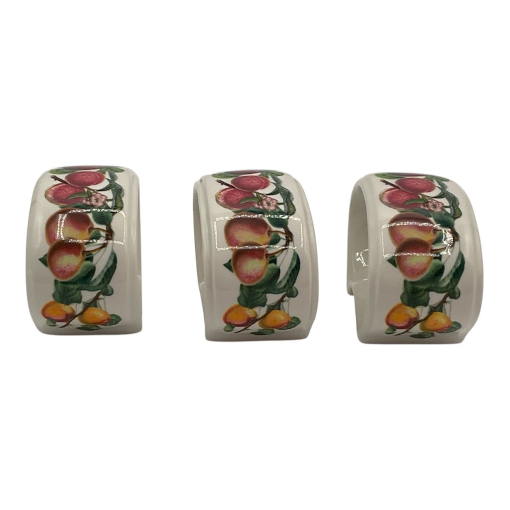 Set 3 portatovaglioli Pomona ceramica Portmeirion - Colombetti Casa
