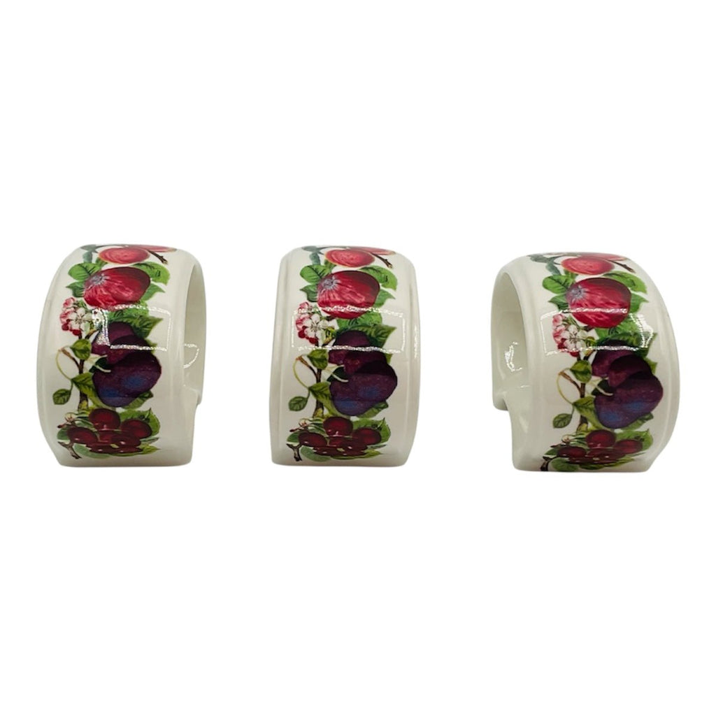 Set 3 portatovaglioli Pomona ceramica Portmeirion - Colombetti Casa