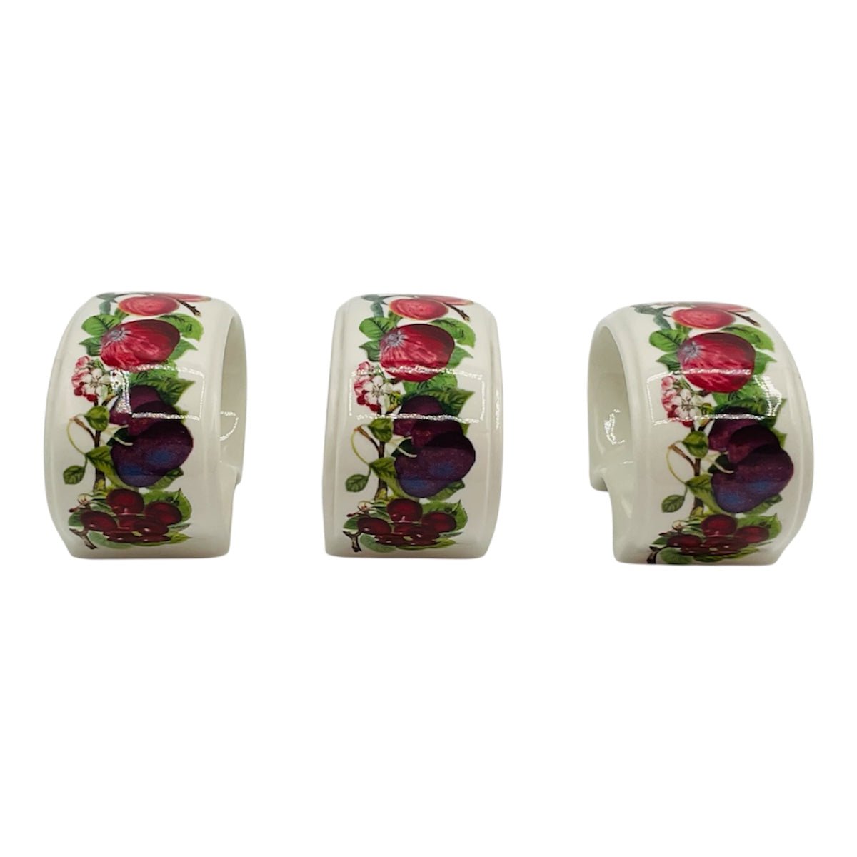 Set 3 portatovaglioli Pomona ceramica Portmeirion - Colombetti Casa