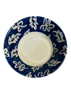 Set 6 ciotoline bordo blu con foglie ceramica inglese - Colombetti Casa