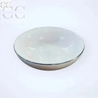 Ciotola in porcellana bone china bianca con rifinitura argento Richard Ginori