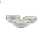 Set 6 coppette Praga filo platino porcellana bone china Richard Ginori Richard Ginori