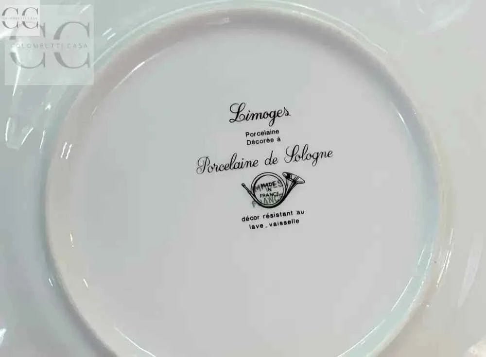 Set 6 piatti dolce porcellana Limoges