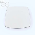 Set di sei piatti frutta dessert Vela con filo platino Richard Ginori su piatto bianco