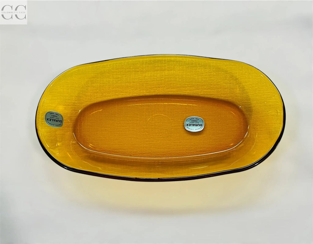 Set 6 piattini ovali in vetro Duralex color ambra Colombetti Casa