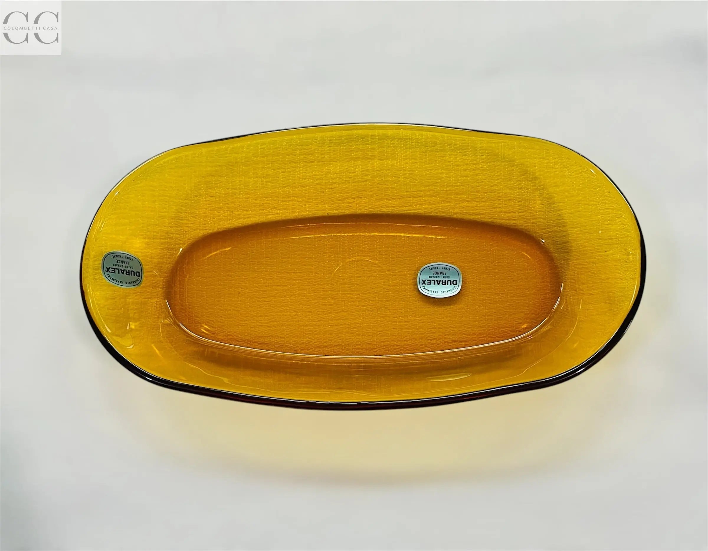 Set 6 piattini ovali in vetro Duralex color ambra Colombetti Casa