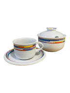 Set 6 tazze caffè con zuccheriera porcellana Arzberg