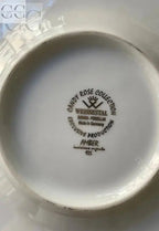 Piattino in porcellana Weissestal con marchio del produttore e platino inciso