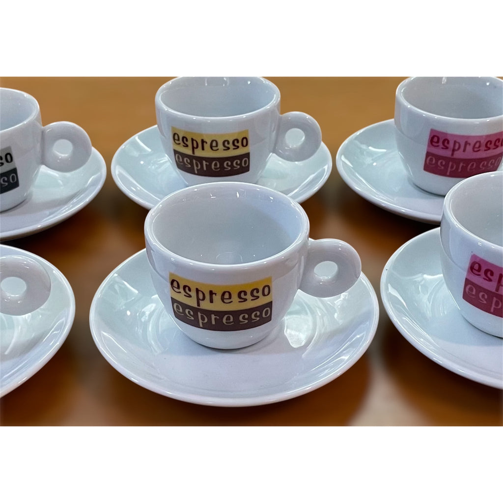 Set 6 tazze da caffè espresso in porcellana L.Dake & Zn Amsterdam