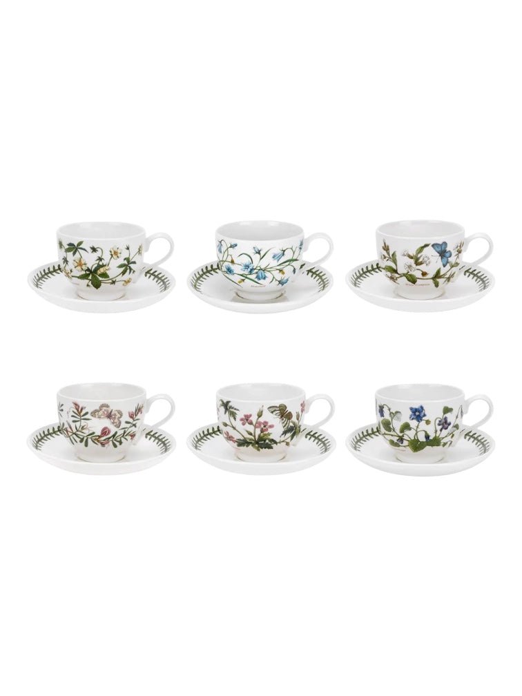 Set 6 tazze da the Botanic Garden ceramica Portmeirion