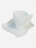 Set 6 tazze the Dedalo bianco porcellana Richard Ginori