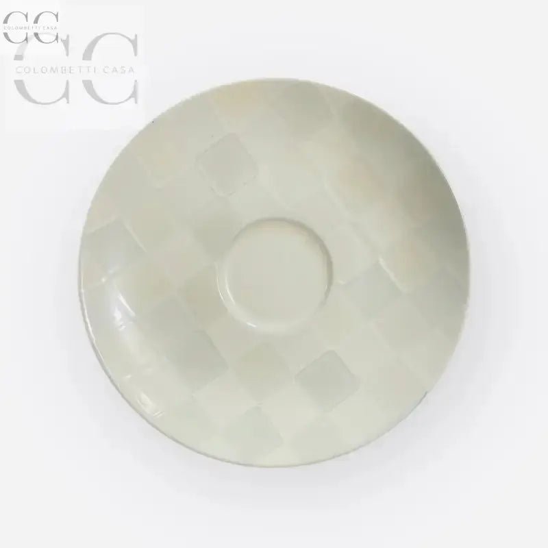 Piatto rotondo decorato della Set 6 tazzine da caffè Rose&Tulipani in ceramica