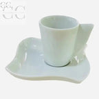 Set di 6 tazzine da caffè Dedalo bianco Richard Ginori in ceramica