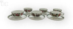 Set di tazzine da caffè espresso Pomona, ceramica Portmeirion con motivo floreale
