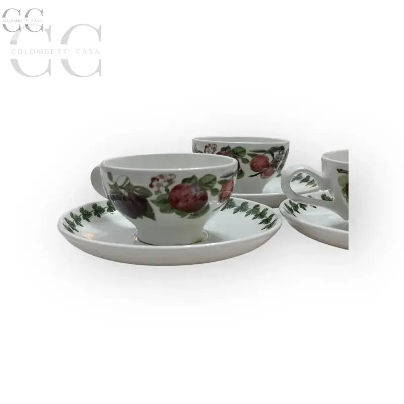 Set di 6 tazzine da caffè espresso Pomona ceramica Portmeirion con motivi floreali