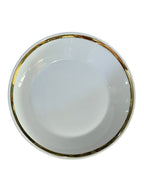 Set 6 tazzine da caffè in fine porcellana bianca con filo oro Ginori