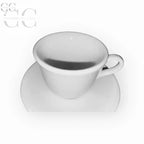 Tazza e piattino in porcellana bianca Richard Ginori per Set 6 tazzine da caffè