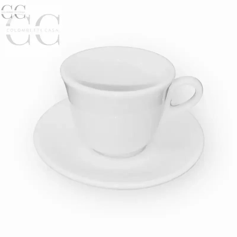 Set di 6 tazzine Richard Ginori in porcellana bianca con piattino elegante