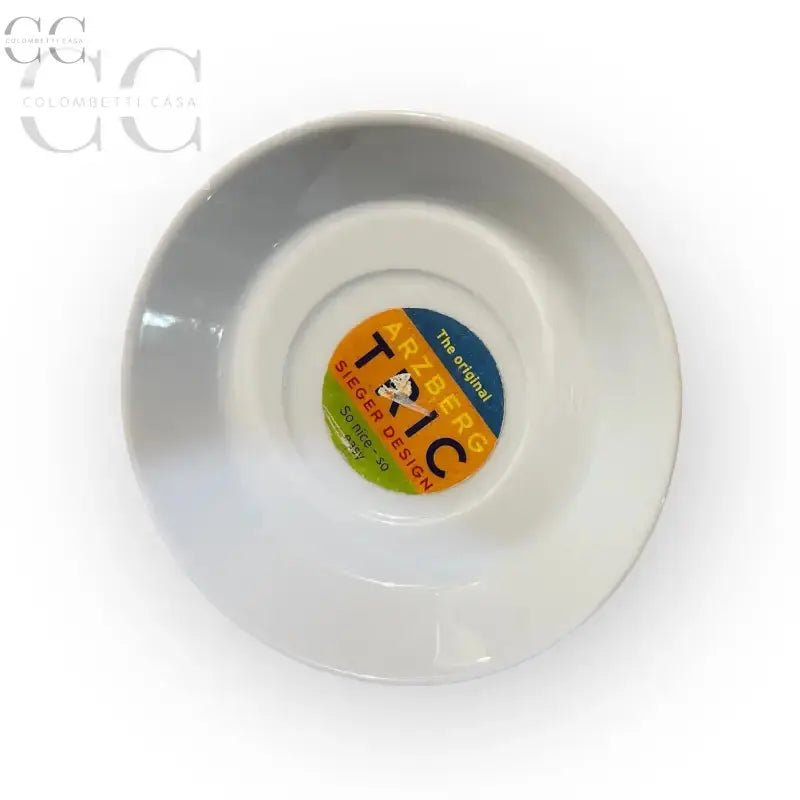 Sottocchiere in ceramica bianca del Set 6 tazzine da caffè Tric Arancione Porcellana Arzberg