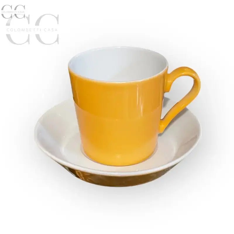 Tazza e piattino gialli in porcellana del Set 6 tazzine Tric Arancione Arzberg