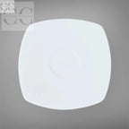 Saucer bianco quadrato della Set 6 Tazzine da Caffè Richard Ginori Vela