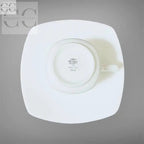 Tazzine Richard Ginori Vela bianco con piattino e tazza in porcellana