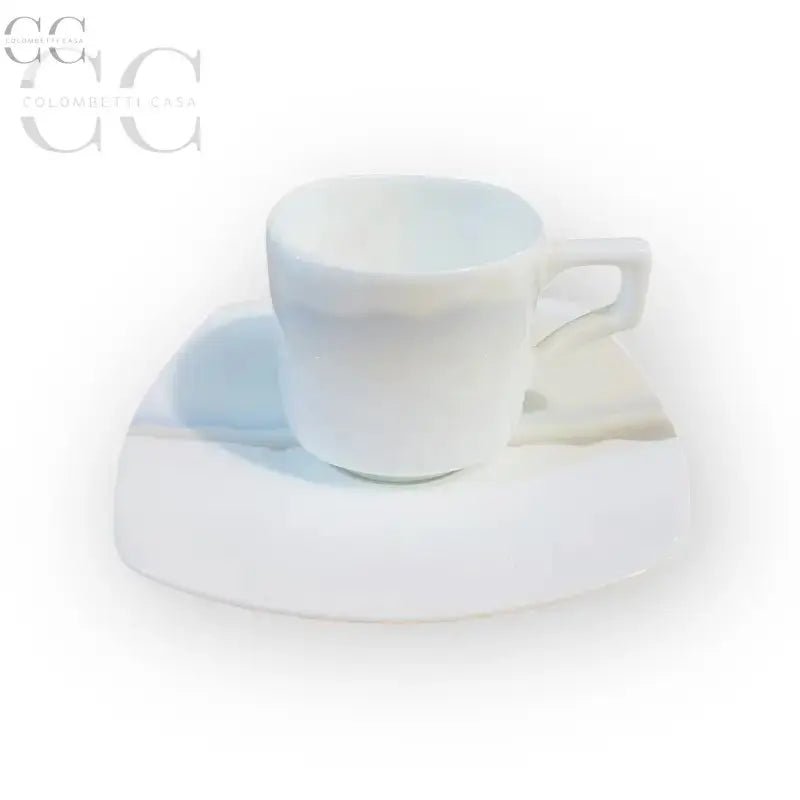 Tazza e saucer in porcellana Richard Ginori per il Set 6 tazzine da caffè Vela Orizzonti