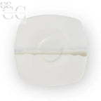 Sottopiatto quadrato bianco del set di tazzine Richard Ginori Vela Orizzonti