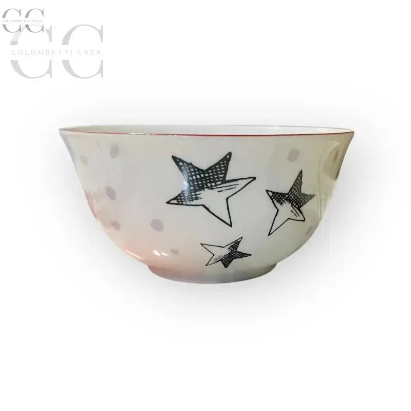 Set aperitivo con stelle porcellana Richard Ginori, tazze raffinate in stile elegante