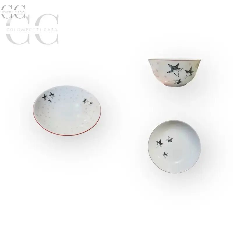 Set aperitivo con stelle porcellana Richard Ginori, tazze eleganti e raffinate